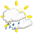 Forecast: Showery, bright intervals Forecast icon #14