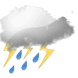 Forecast: Precipitation at times, very unsettled Forecast icon #22