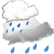 Forecast: Precipitation at frequent intervals Forecast icon #23