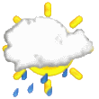 Forecast: Showery early, improving Forecast icon #9